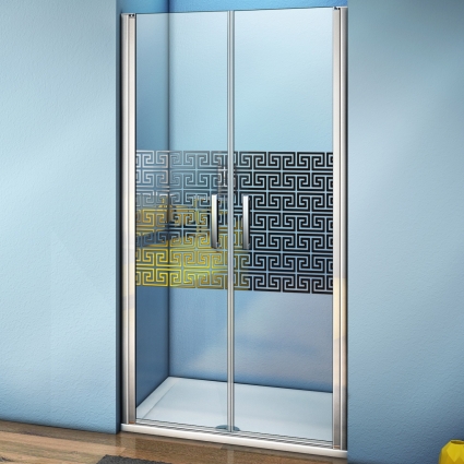 Душевая дверь в нишу Good Door Fantasy SD-90-F-CH распашная, стекло прозрачное
