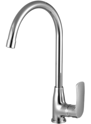Смеситель Lemark plus Shape LM1705C для кухонной мойки однорычажный, хром