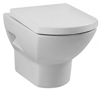 Унитаз подвесной VitrA Nuova 5030B003 с микролифтом, белый, прямоугольный, 36x55.5 см