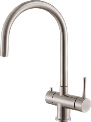 Смеситель Zorg Inox SZR-7020 для кухонной мойки однорычажный, хром