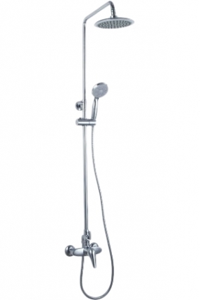 Душевая стойка Lemark Poseidon LM4260C хром, штанга 149 см, шланг 150 см