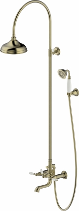 Душевая стойка Bravat Art F65193AR-A3-RUS бронза, штанга 149 см