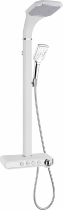 Душевая стойка Gllon GL-SF2070LW-S штанга 121.9 см, шланг 150 см, 3 режима