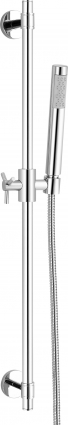 Душевой гарнитур Gllon S5408WG+1802+H109CP хром, штанга 75 см