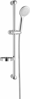 Душевой гарнитур Gllon S8015CP+R1183+H109 хром, штанга 65 см