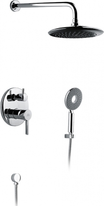 Душевой комплект Timo Hette HetteSX-1029/00SM(110) С ВНУТРЕННЕЙ ЧАСТЬЮ хром, шланг металлический 150 см