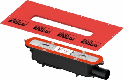 Сифон для душевого лотка TECE Drainprofile 673002 DN 50 черный, выпуск боковой