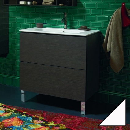 Тумба для комплекта Duravit L-Cube LC6601 83 белая с ящиками, с доводчиками