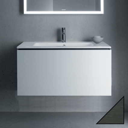 Тумба с раковиной Duravit L-Cube LC6141 83 коричневая сосна, подвесная, с ящиками