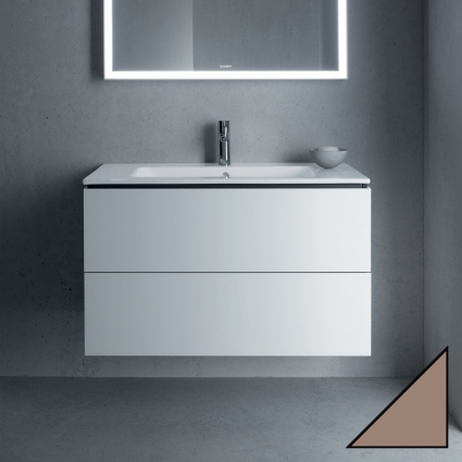 Тумба с раковиной Duravit L-Cube LC6241 83 капучино, подвесная, с ящиками