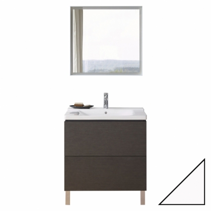 Мебель для ванной Duravit L-Cube 65 белая с ящиками, с подсветкой