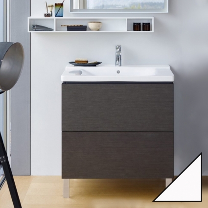 Тумба с раковиной Duravit L-Cube 65 белая, с ящиками, с доводчиками