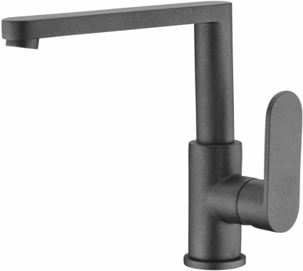 Смеситель Elghansa Platea 5601102-Anthracite для кухонной мойки однорычажный, черный