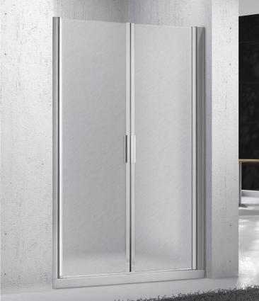 Душевая дверь в нишу BelBagno Sela B 2 110 Ch Cr распашная, стекло рифленое