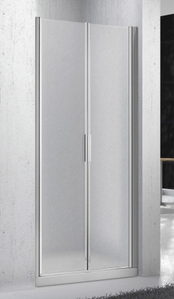 Душевая дверь в нишу BelBagno Sela B 2 60 Ch Cr распашная, стекло рифленое