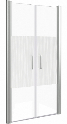 Душевая дверь в нишу Good Door Pandora SD-90-T-CH распашная, стекло прозрачное