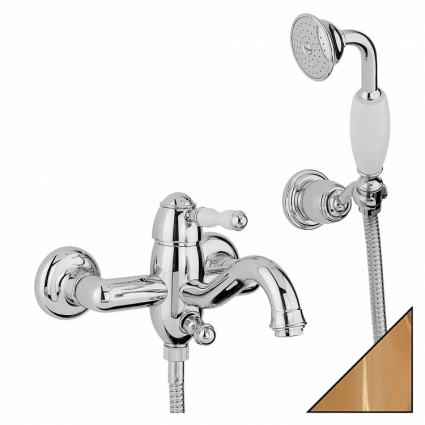 Смеситель Bandini Antico 855.620 Oro для ванны с душем, однорычажный, золото