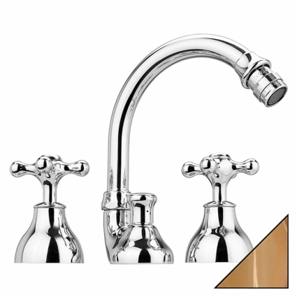Смеситель Bandini Classic 609.920/21 Oro для биде двухвентильный, золото