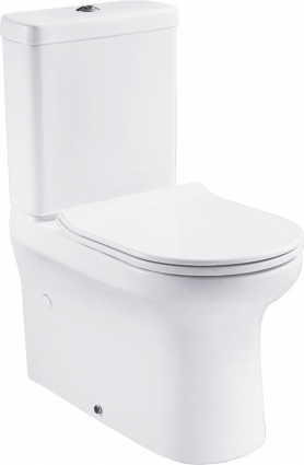 Унитаз напольный BelBagno Vella-R BB620CPR безободковая белый, овальный, 36x68 см