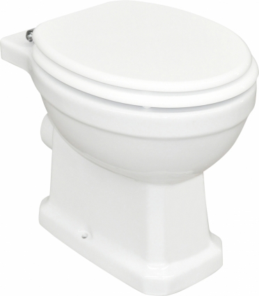 Унитаз приставной BelBagno Trevi BB135CB белый, овальный, 38x53.5 см