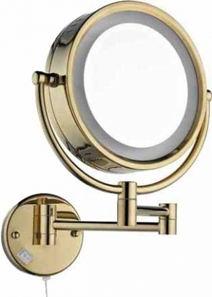 Косметическое зеркало Artik 12201G подвесное, золото