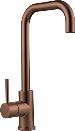 Смеситель Reginox Crystal PVD Copper для кухонной мойки однорычажный, медь