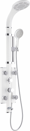 Душевая стойка Gllon GL-SL094LW-1-S штанга 127 см, шланг 150 см
