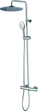 Душевая стойка Bossini Cosmo L10044.030 хром штанга 129 см, шланг 150 см