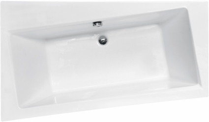 Акриловая ванна Besco Infinity 160x100 L пристенная, асимметричная