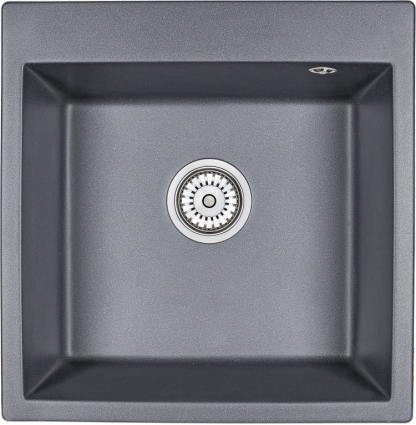 Мойка кухонная Granula GR-5102 шварц матовая, квадратная, 51x50.5 см