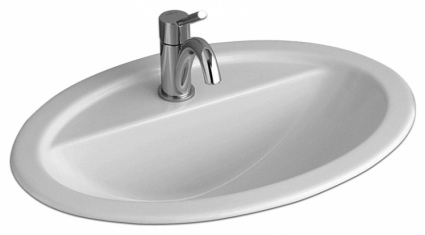 Раковина Villeroy & Boch Loop & Friends alpin цвет белый, на столешницу