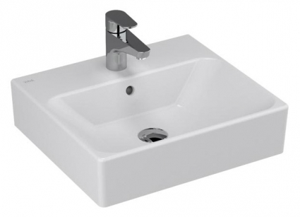 Раковина VitrA Nuo 4431B003 (50 см) цвет белый, прямоугольная, с переливом