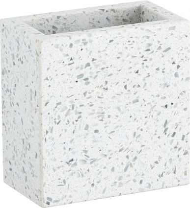 Стакан Kassatex Terrazzo ATZ-TBH-LGY белый,  в современном стиле