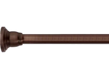 Карниз для ванны Carnation Home Fashions Stafford Oil Rubbed Bronze 100-180 см бронза,  в современном стиле
