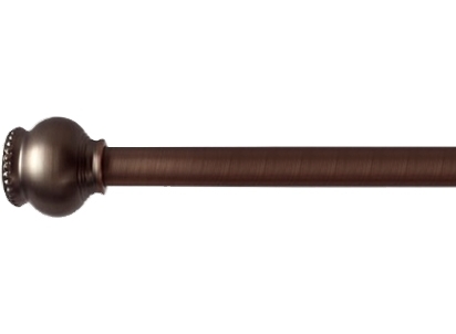 Карниз для ванны Carnation Home Fashions Dorchester Oil Rubbed Bronze 100-180 см бронза,  в стиле ретро