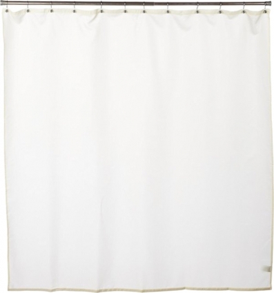Штора для ванной Carnation Home Fashions Nylon Liner Ivory защитная цвет белый,  в современном стиле