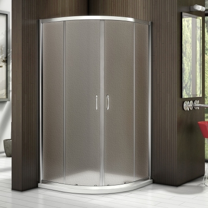 Душевой уголок Good Door Latte R-100-G-WE четверть круга, двери раздвижные