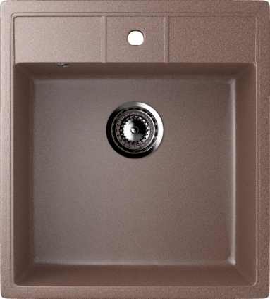 Мойка кухонная Ulgran U-406-307 терракот матовая, прямоугольная, 44.5x50 см