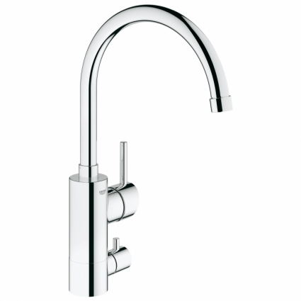 Смеситель для кухонной мойки Grohe Concetto с запорным вентилем, однорычажный, хром