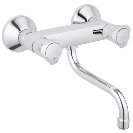 Смеситель для кухонной мойки Grohe Costa L, настенный, двухвентильный, хром
