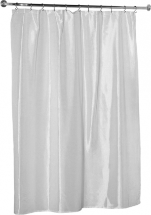 Штора для ванной Carnation Home Fashions Long Liner White защитная цвет белый,  в современном стиле