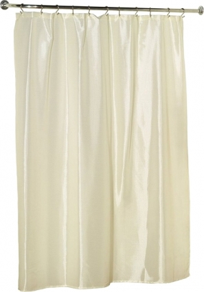 Штора для ванной Carnation Home Fashions Extra Wide Liner Ivory защитная цвет белый,  в современном стиле