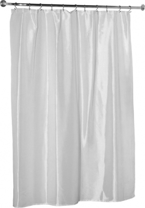 Штора для ванной Carnation Home Fashions Extra Wide Liner White защитная цвет белый,  в современном стиле