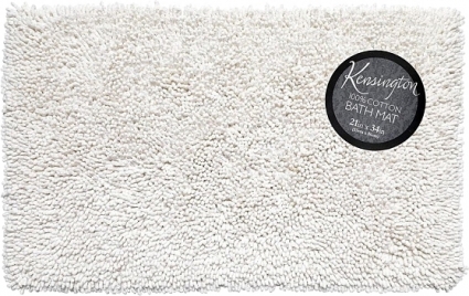 Коврик Carnation Home Fashions Kensington White белый,  в современном стиле