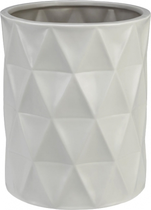 Мусорное ведро Creative Bath Triangles напольное, цвет белый
