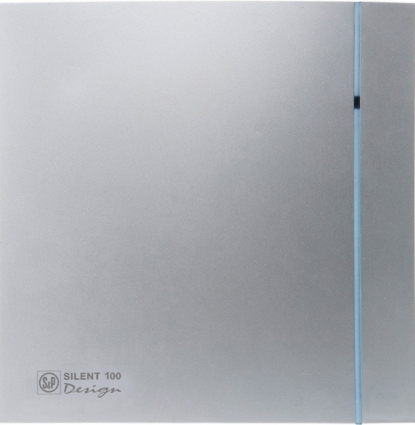 Вытяжной вентилятор Soler&Palau Silent 100 CHZ Design silver хром, с обратным клапаном