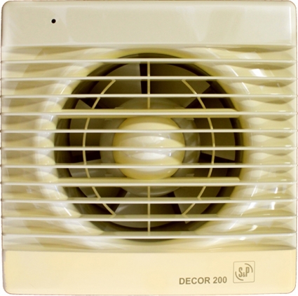Вытяжной вентилятор Soler&Palau Decor 200C ivory диаметр 120 мм, бежевый