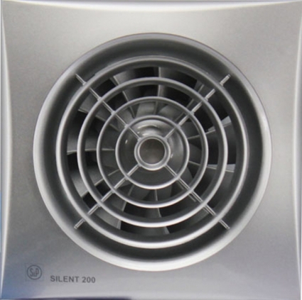 Вытяжной вентилятор Soler&Palau Silent-200 CRZ silver диаметр 120 мм, хром