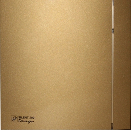 Вытяжной вентилятор Soler&Palau Silent 200 CZ Design-4C gold 5 сменных полосок диаметр 120 мм, золото