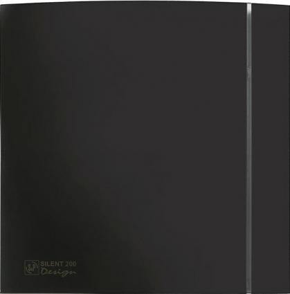 Вытяжной вентилятор Soler&Palau Silent 200 CZ Design-4C black 5 сменных полосок диаметр 120 мм, черный